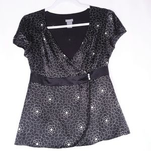 Ann Taylor Silk Surplice Blouse